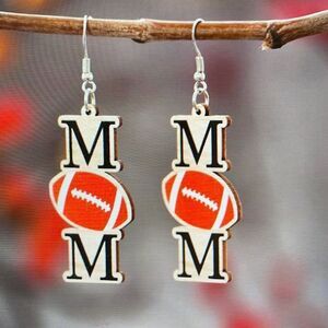 Football Mom Dangle Earrings